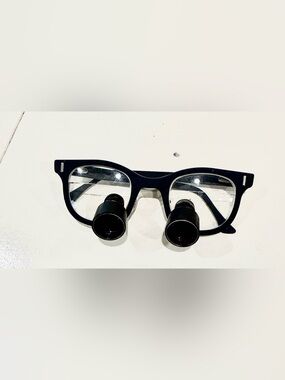 Vintage Dental Loupes 6.0X Optical Glasses Widening Temple Arms